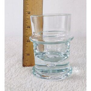 Sidse Werner Crystal Tumbler Clear Enclosed Bubble 3.75" Holmegaard Regiment 72'